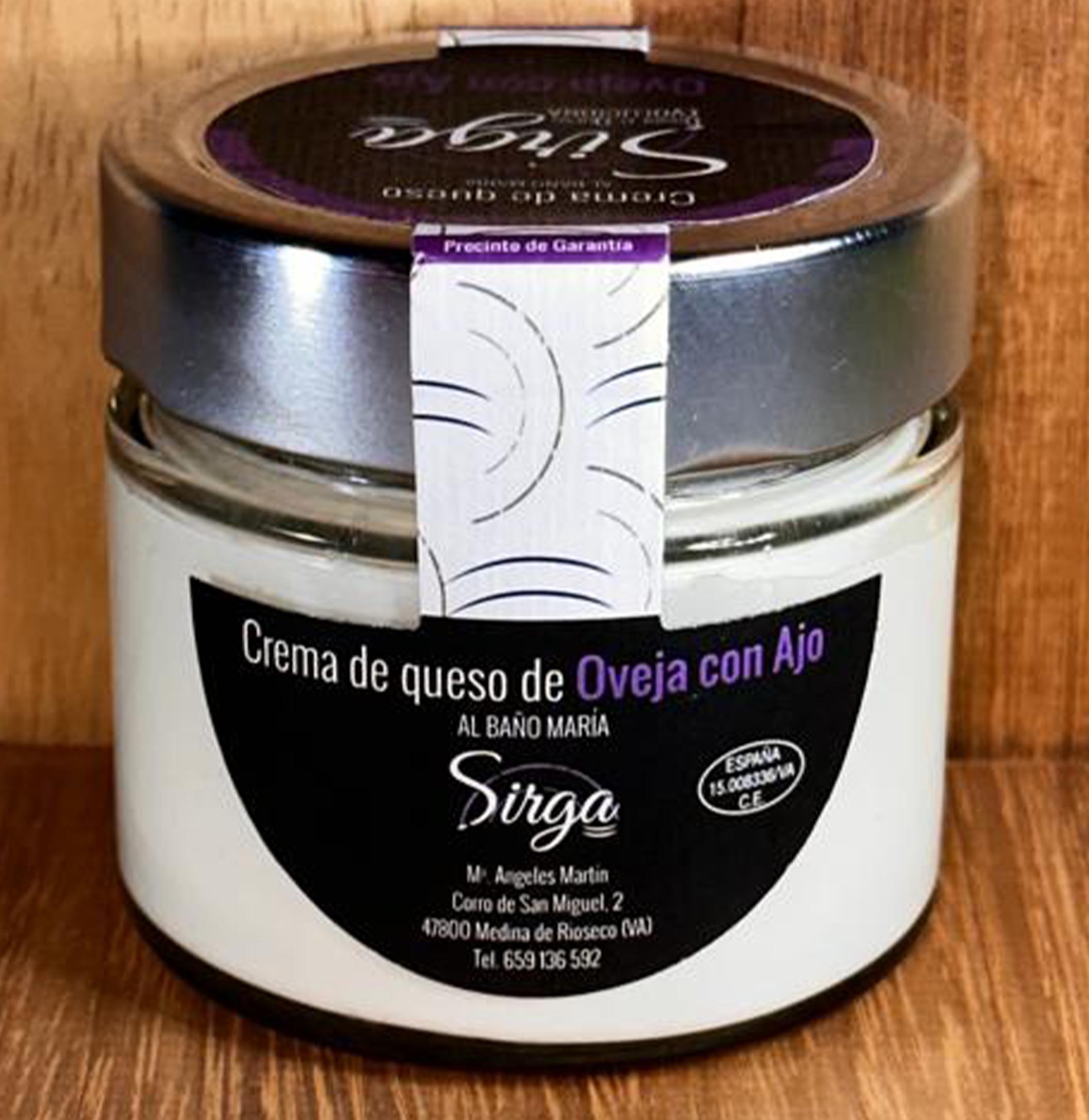 crema de queso oveja ajo